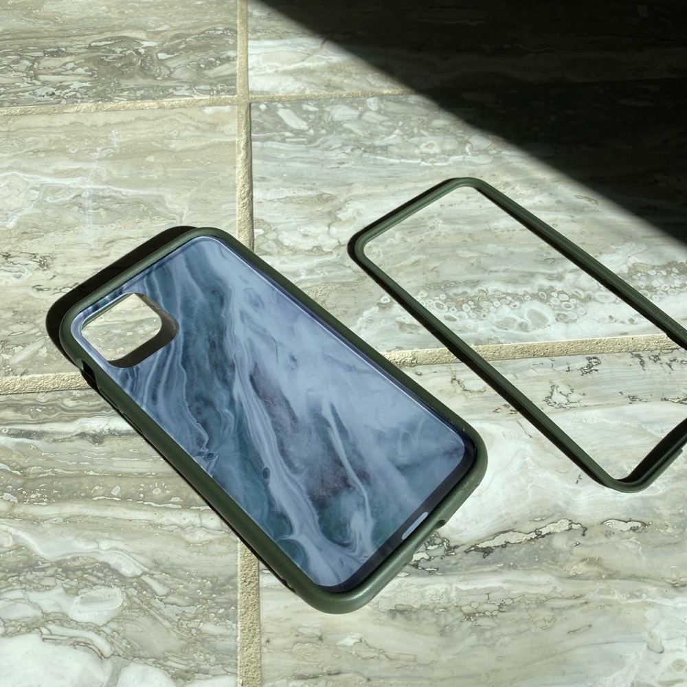 iPhone 11 Pro green marble phone case by rhinoshield